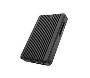 Icy Box IB-CR601M-C31 czarny / Zewnętrzna obudowa na dyski M.2 NVMe i SATA z czytnikiem kart / USB-C / Aluminiowa
