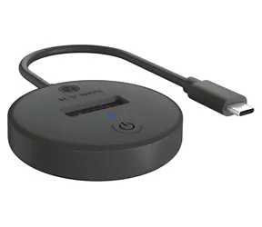 Icy Box IB-1610MCD-C31 czarny / Stacja dokująca / do dysków SSD M.2 NVMe i SATA / USB-C 3.2 Gen2 / 10 Gbit/s