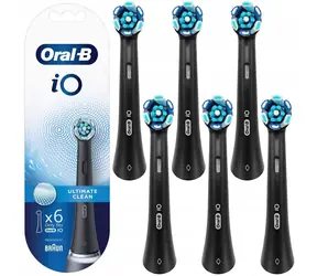 Oral-B iO Ultimate Clean czarny 6 szt. / Końcówki wymienne