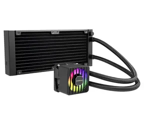 Enermax LIQMAXFLO 240 ARGB czarny / chłodzenie wodne procesora AIO / 2× 120 mm / 500-1800 obr./min / 23 dB / AM4 / AM5 / LGA1700