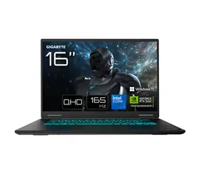 GIGABYTE Gaming A16 Pro DYHG5DECC4SH czarny / Notebook / 16" WQXGA IPS 165Hz / Intel Core 7 240H / 32 GB / 1 TB SSD