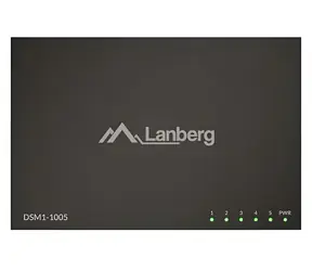 Lanberg DSM1-1005 / Przełącznik / 5x Gigabit / Niezarządzany / metalowy