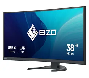 37,5" Eizo FlexScan EV3851X czarny / LED / 3840 × 1600 / IPS / 24:10 / 300 cd/m2 / HDMI / DP / USB-C / głośnik