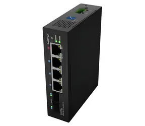 Lanberg ILGE-4P-2S-90 / Switch przemysłowy / 4X 1Gb PoE / 2x SFP / DIN / 90 W