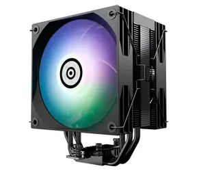 Enermax ETS-T41D-ARGB czarno-biały / Chłodnica procesora / 2× 120 mm ARGB / 4 rurki cieplne / TDP 250 W / wyświetlacz stanu