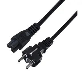 Savio CL-67 czarny / Kabel zasilający / H03VV-F / 1,2 m / 250 V / 2,5 A