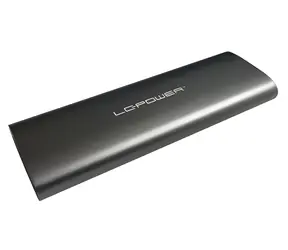 Obudowa LC-Power M.2 SSD antracytowa / Obudowa rozszerzeń dla dysków M.2 NVMe i SATA SSD / USB-C 3.2 Gen 2 / 10 Gb/s