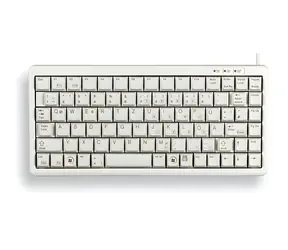 Klawiatura Cherry G84-4100 szara / kompaktowa / przewodowa / USB / układ brytyjski