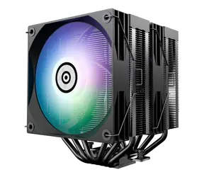 Enermax ETS-TD60 Digital ARGB czarno-biały / chłodzenie procesora / 2× 120 mm / 250 W TDP / ARGB / Intel+ AMD