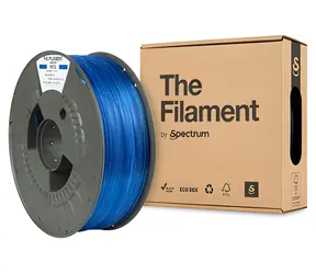Filament PETG transparentny niebieski / filament do drukarki 3D / 1,75 mm / 1 kg