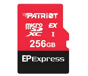 Patriot EP Express microSDXC 256 GB / Karta pamięci / UHS-I U3 V30 / Klasa 10 / 800/600 MB/s