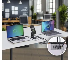 Ładowarka StarTech 4- Port USB-C 240 W szara / Ładowarka / 4X USB-C / 240 W / szybkie ładowanie