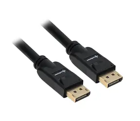 Kabel Sharkoon DisplayPort 1.3 czarny / Kabel wideo / 4K / 60 Hz / 3 m
