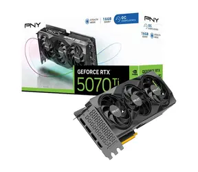 PNY GeForce RTX 5070 Ti OC / Karta graficzna / 16 GB GDDR7 / 256-bit / 1x HDMI + 3x DP / 750W (16)