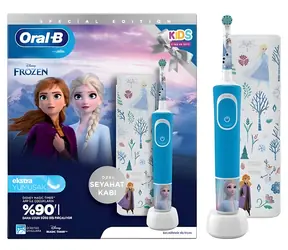 Oral-B Vitality Pro D103 Kids Frozen jasnoniebieski / Elektryczna szczoteczka do zębów dla dzieci / Oscylacyjna / 2 tryby / timer
