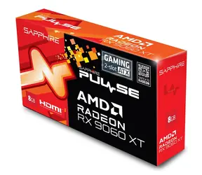 Sapphire Radeon RX 9060 XT Pulse Gaming 8 GB / Karta graficzna / 8 GB GDDR6
