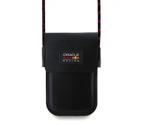 Red Bull PU Carbon czarny / Etui na telefon / Miejsce na kartę / 130×175 mm
