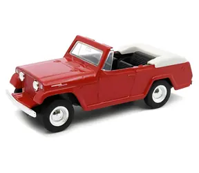 Welly Model 1967 Jeep Jeepster Commando Roadster czerwony / 1:34 / od 3 lat