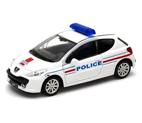 Welly Peugeot 207 Police model biały / 1:34 / od 3 lat
