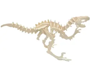 Drewniana układanka 3D Woodcraft Velociraptor / od 6 lat / Poziom trudności: łatwy