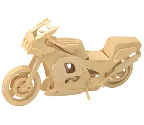 Woodcraft Drewniana układanka 3D Motocykl wyścigowy / od 6 lat / Poziom trudności: niski