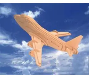 Woodcraft Drewniana układanka 3D Boeing / od 6 lat / Poziom trudności: łatwy