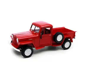 Welly Model samochodu Jeep Willys Pickup pomarańczowy / 1:24 / od 8 lat