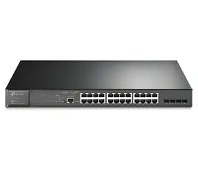 TP-LINK JetStream / Przełącznik zarządzalny / 28 portów gigabitowych / L2+ / 24x PoE+ / 4X combo Gigabit SFP