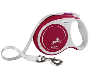 Pasek Flexi Comfort PLUS L 5m czerwony / Smycz