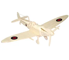 Puzzle 3D Woodcraft Spitfire / od 8 lat / Poziom trudności: łatwy
