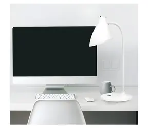 Lampa stołowa LED Platinet PDL6730 biała / 5 W / 200 lm / 3700-4200 K / ściemnialna / bateria 2400 mAh