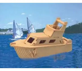 Woodcraft Drewniana układanka 3D Jacht / od 6 lat