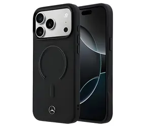 Mercedes PU Leather 3D do iPhone'a 17 Pro czarny
