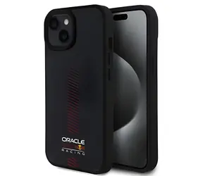 Red Bull Carbon Powerbar czarny / Tylna obudowa / iPhone 15 / MagSafe / włókno węglowe