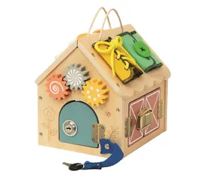 Tablica aktywności 2Kids Toys Mały domek naturalny / Zabawka motorowa / od 3 lat
