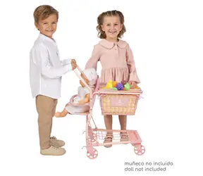 DeCuevas 52170 Miód 2026 / Wózek sklepowy dla lalek / 2 w 1 / z owocami / od 3 lat