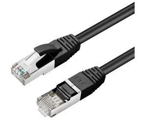 MicroConnect CAT6 S/FTP 1m czarny / Kabel sieciowy / LSZH / RJ-45