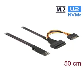 Klucz DeLock M.2 M > U.2 SFF-8639 NVMe / Kabel / 50 cm