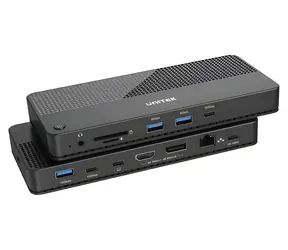 Unitek D1079A / Stacja dokująca / 12w1 / USB4 / HDMI 2.1 8K / DisplayPort 1.4 / PD 100W / RJ-45