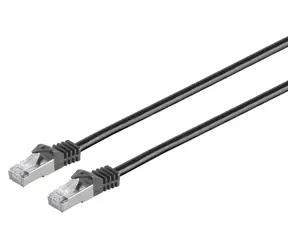 MicroConnect CAT7 S/FTP czarny / Kabel sieciowy / 1 m / RJ-45