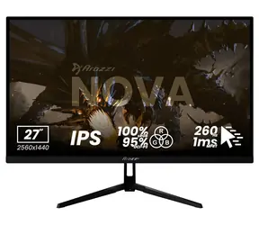 27" Arozzi Nova 27T2K260 czarny / Monitor / IPS / QHD 2560x1440 / 260 Hz / 1 ms / 2x HDMI + 2x DP
