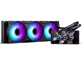 PHANTEKS Glacier One 360M25 LCD czarny / chłodzenie wodne AiO / 360 mm / wyświetlacz LCD 6"