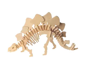 Woodcraft Drewniana układanka 3D Stegozaur duży / od 6 lat / Poziom trudności: łatwy