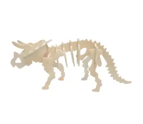 Kit KONSTRUKCYJNY Woodcraft Puzzle 3D Triceratops duży / od 6 lat / Poziom trudności: łatwy