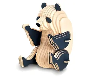 Woodcraft Drewniana układanka 3D panda / od 6 lat / Poziom trudności: łatwy