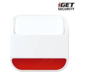 iGet SECURITY MP11 / Bezprzewodowa syrena zewnętrzna / 105 dB / IP54 / akumulator + zasilanie 230V / do alarmu M6-4G