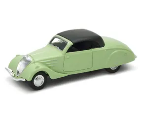 Welly Model samochodu Peugeot 402 zielony z czarnym dachem / 1:34 / od 3 lat