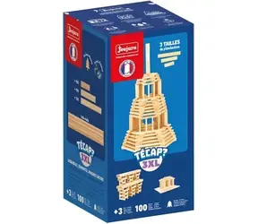Jeujura Drewniany zestaw konstrukcyjny Técap 3XL 100 elementów / od 3 lat