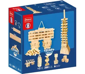 Jeujura Drewniany zestaw konstrukcyjny Técap Classic 200 elementów / od 3 lat