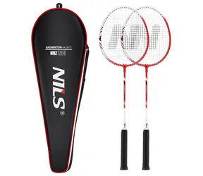 NILS NRZ205 / Zestaw do badmintona / 2 rakiety / stal+aluminium / 66 cm